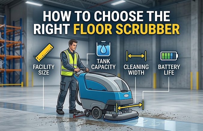 Cách chọn máy chà sàn phù hợp với quy mô cơ sở của bạn: Dung tích bình chứa, chiều rộng làm sạch và tuổi thọ pin được giải thích chi tiết.