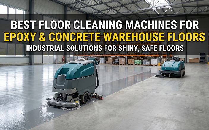 Máy vệ sinh sàn tốt nhất cho sàn nhà kho phủ epoxy và bê tông.